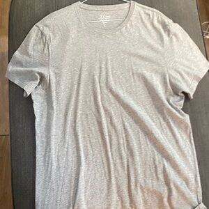 J. Crew Light Gray Men's Short Sleeve Tee